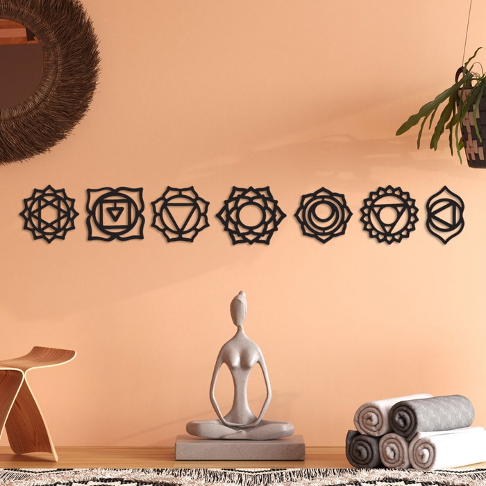 Wallity Simbolo-1 Accesorio Decorativo de Pared de Metal Negro